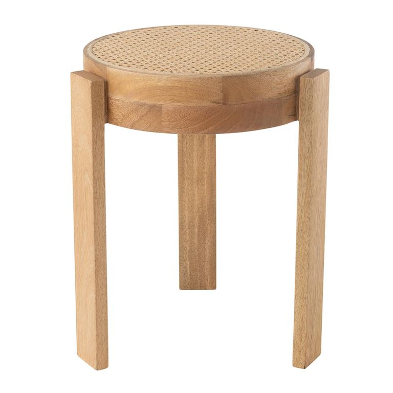 Pune Stool - Set of 2 - Round - Natural - Mango Wood
