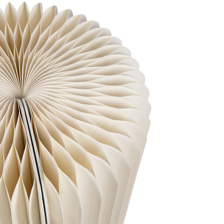 Stool - Set of 2 - Round - Off White - Foldable Paper