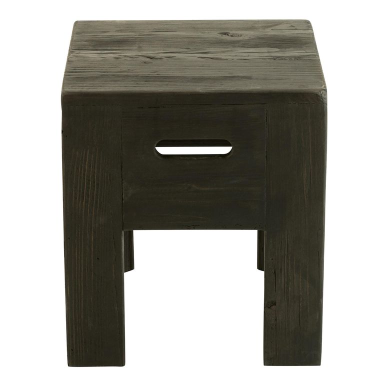 Will Stool - Set of 2 - Square - Black - Pine Wood