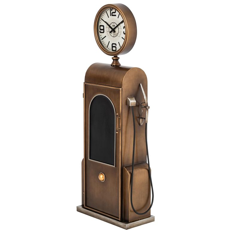 Wall Clock - 1 Door - Gold - Metal