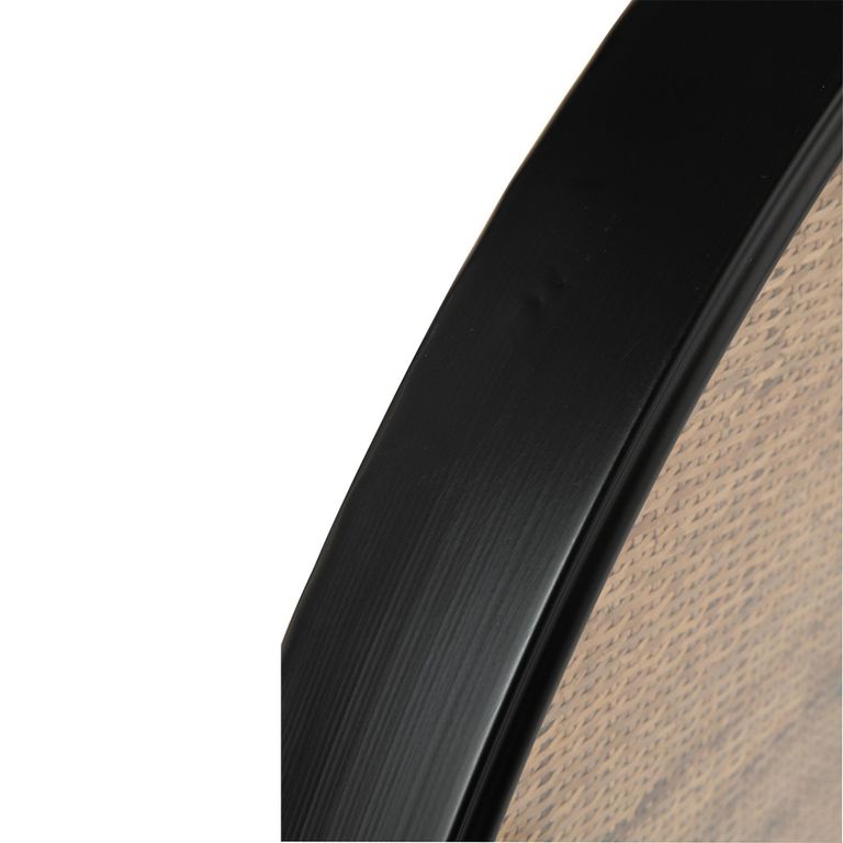 Wall Clock - Round - Black and Brown - Wood