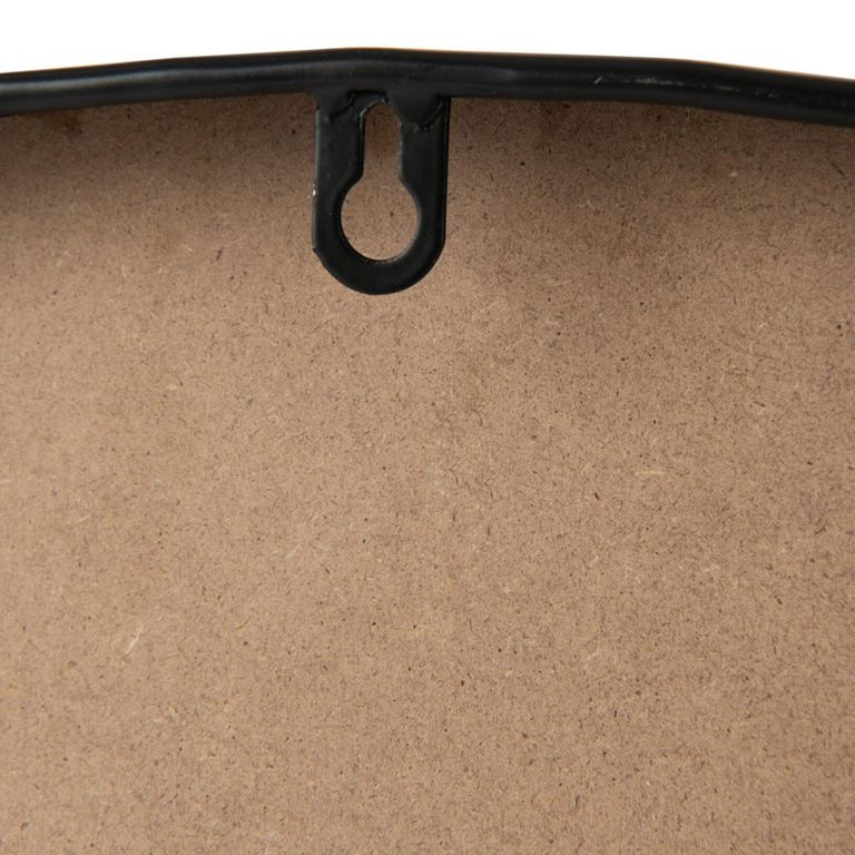 Wall Clock - Round - Black and Brown - Wood