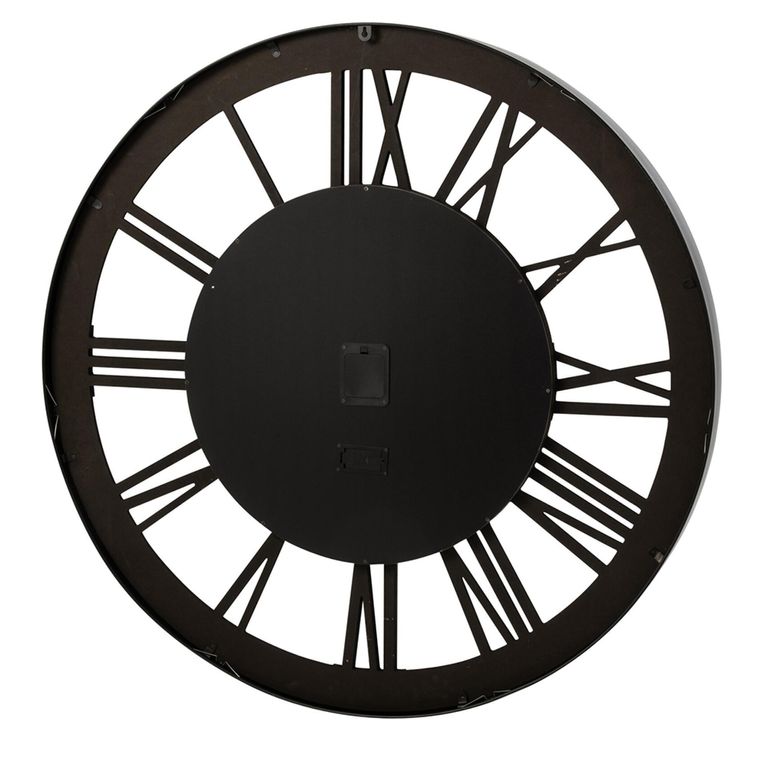 Wall Clock - Round - Black and Gold - Metal