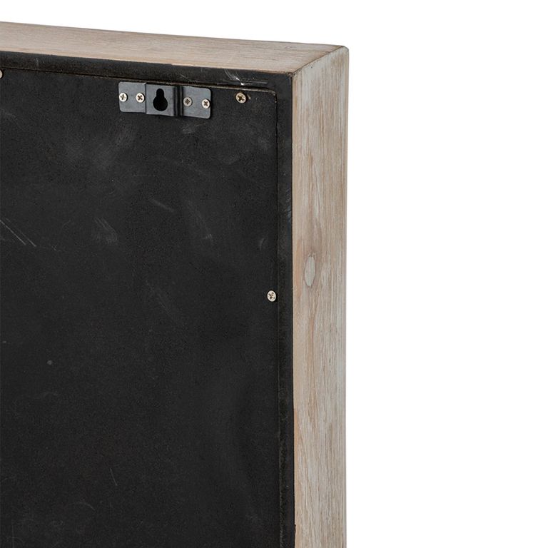Wall Clock - Square - Small - Light Beige - Wood