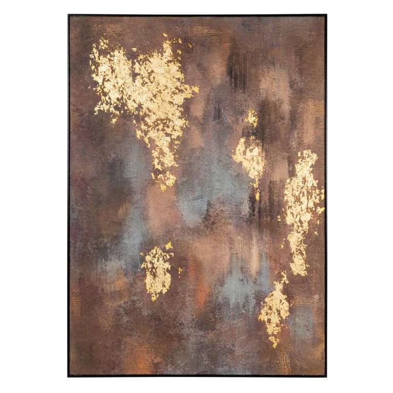 Gleam Wall Art - Brown and Gold