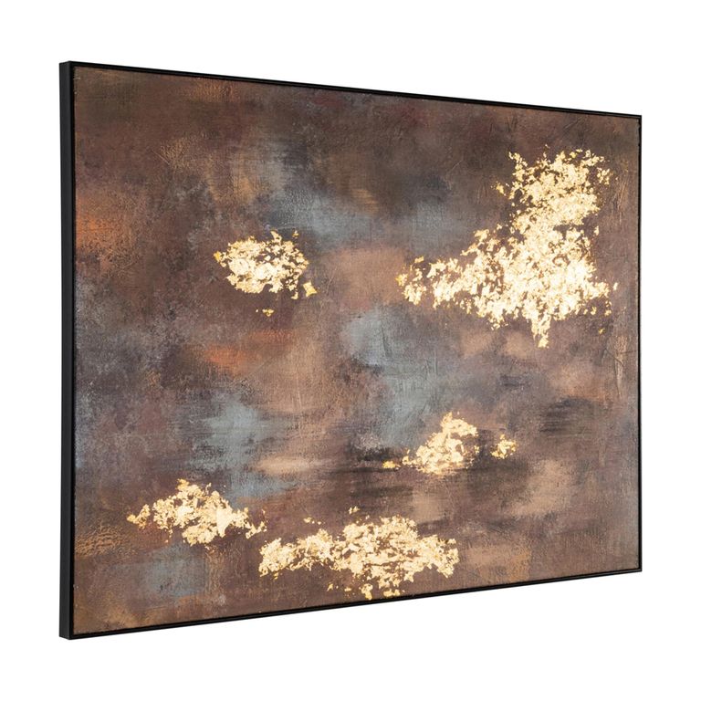 Gleam Wall Art - Brown and Gold