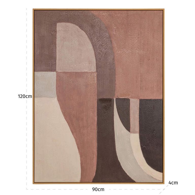 Tatu Wall Art - Brown - Left
