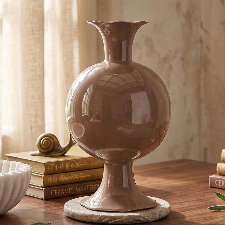 Mochi Vase - Mocha Mousse - Metal