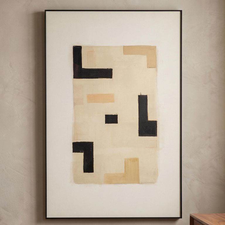 Vortex Wall Art - Beige - Right
