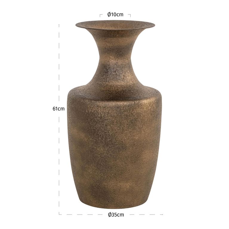Danique Vase - Gold - Metal