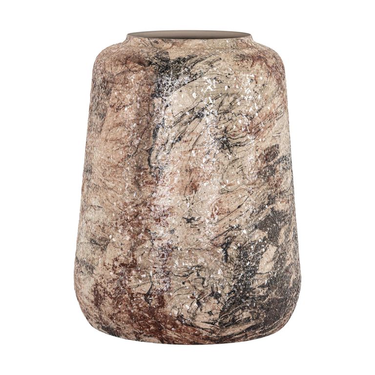Dena Vase - Beige - Small - Metal