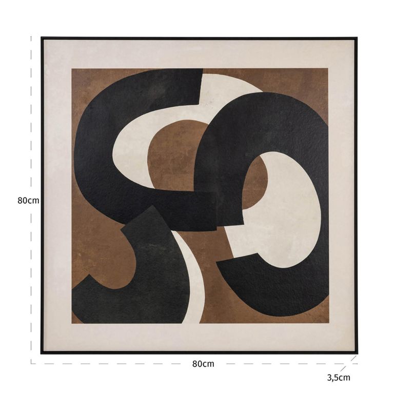 Euphoria Wall Art - Brown - Right