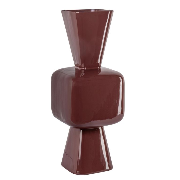 Lane Vase - Sable Brown - Metal