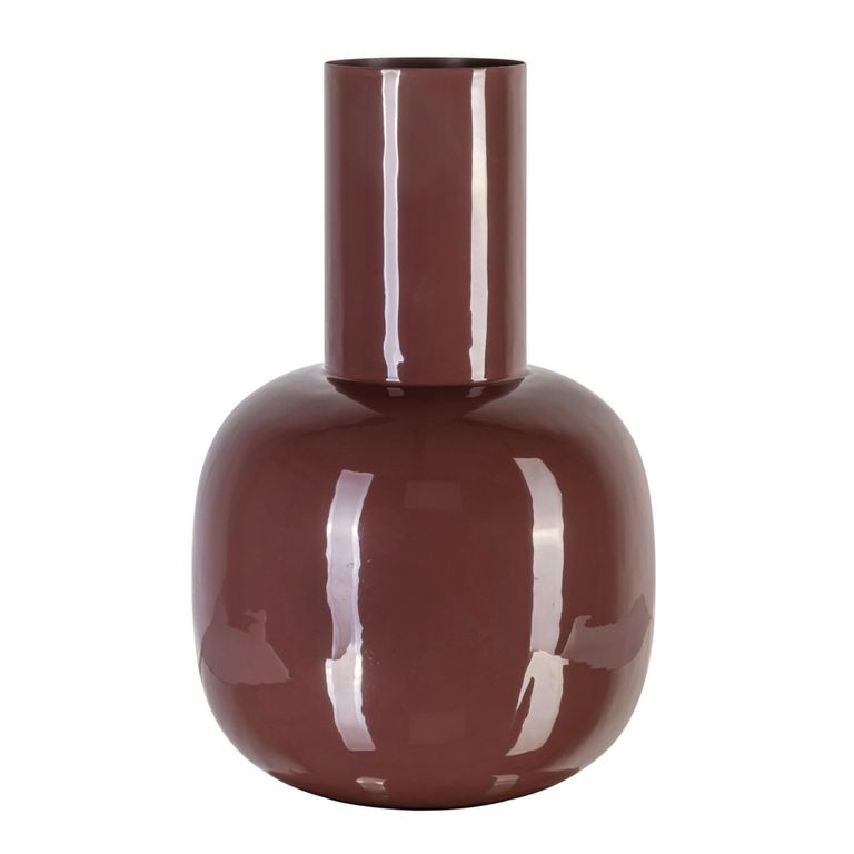 Lily Vase - Sable Brown - Metal