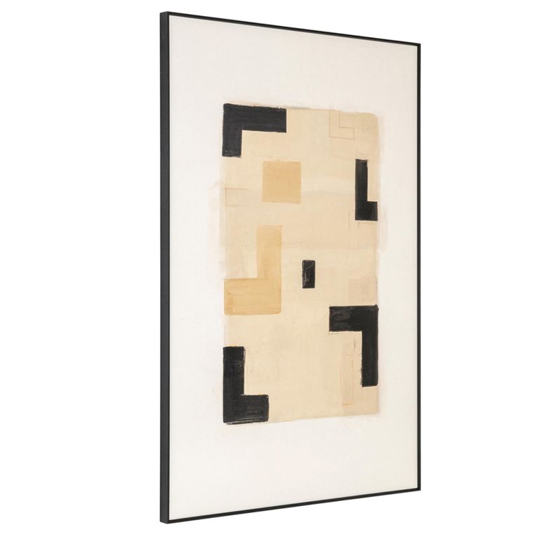 Vortex Wall Art - Beige - Left
