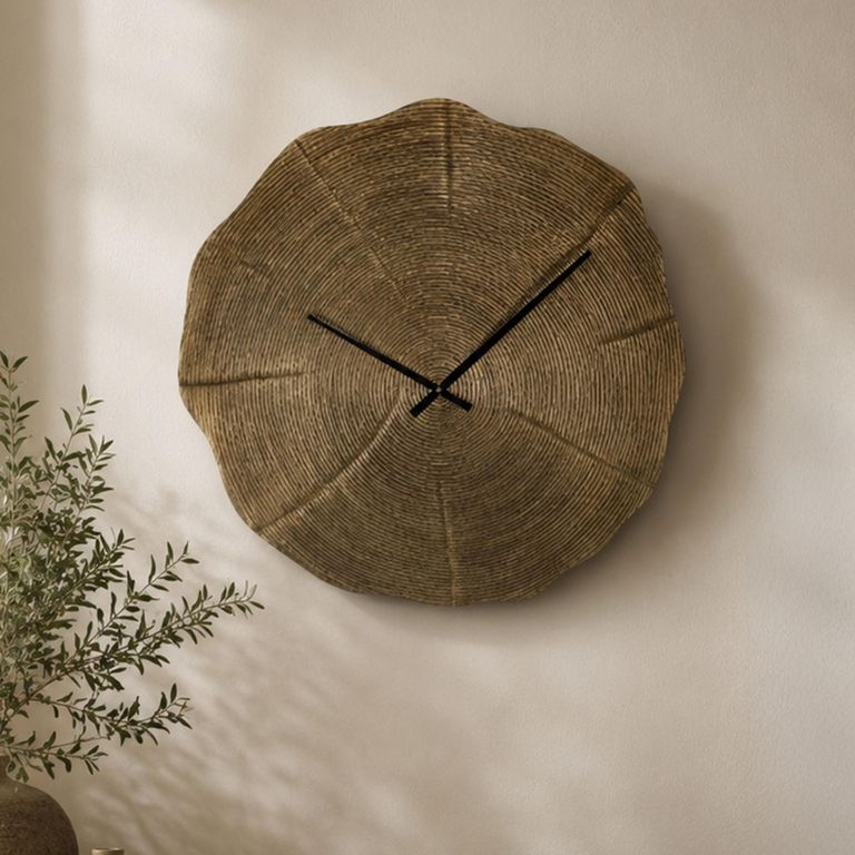 Alien Wall Clock - Abstract - Gold - Aluminium