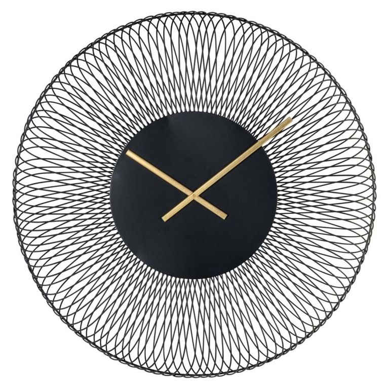 Blunt Wall Clock - Round - Black - Metal