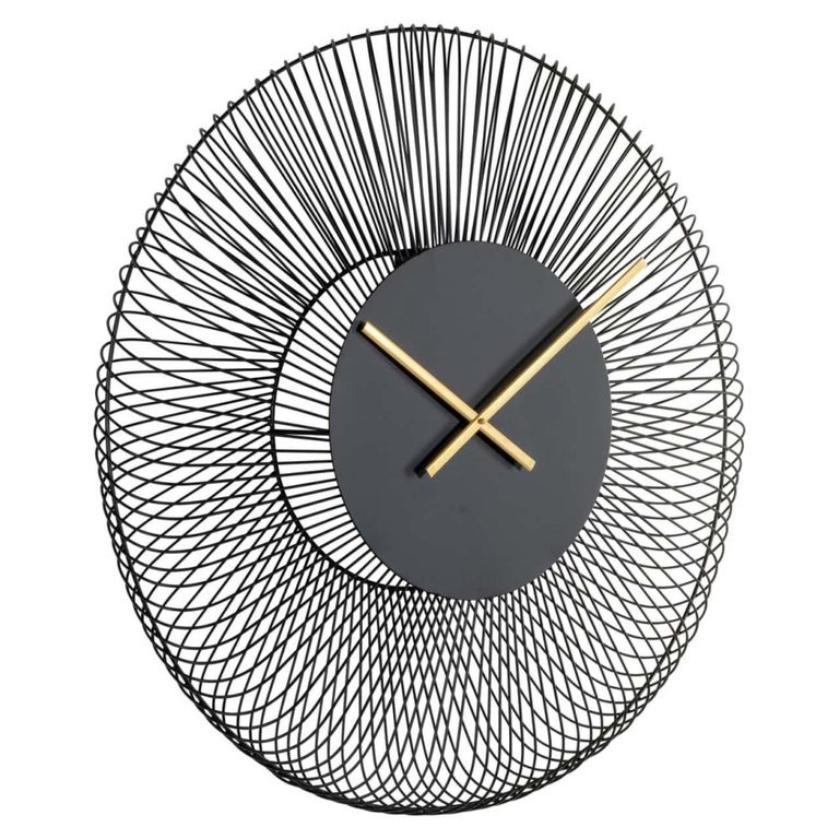 Blunt Wall Clock - Round - Black - Metal