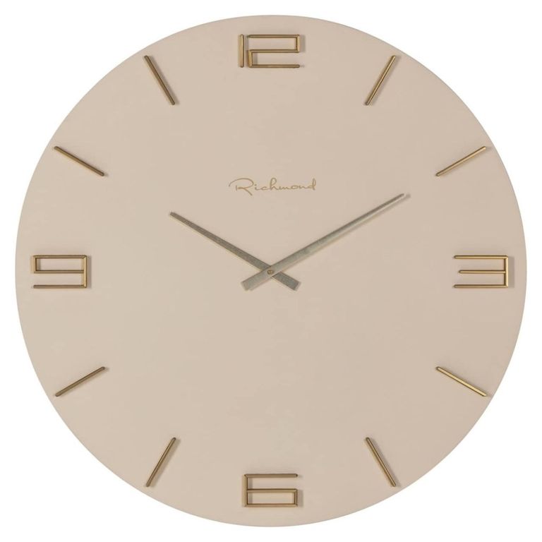Byram Wall Clock - Round - Tapioca - Metal