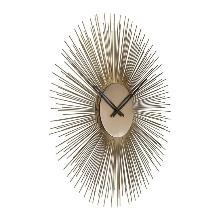 Chasin Wall Clock - Round - Gold - Metal