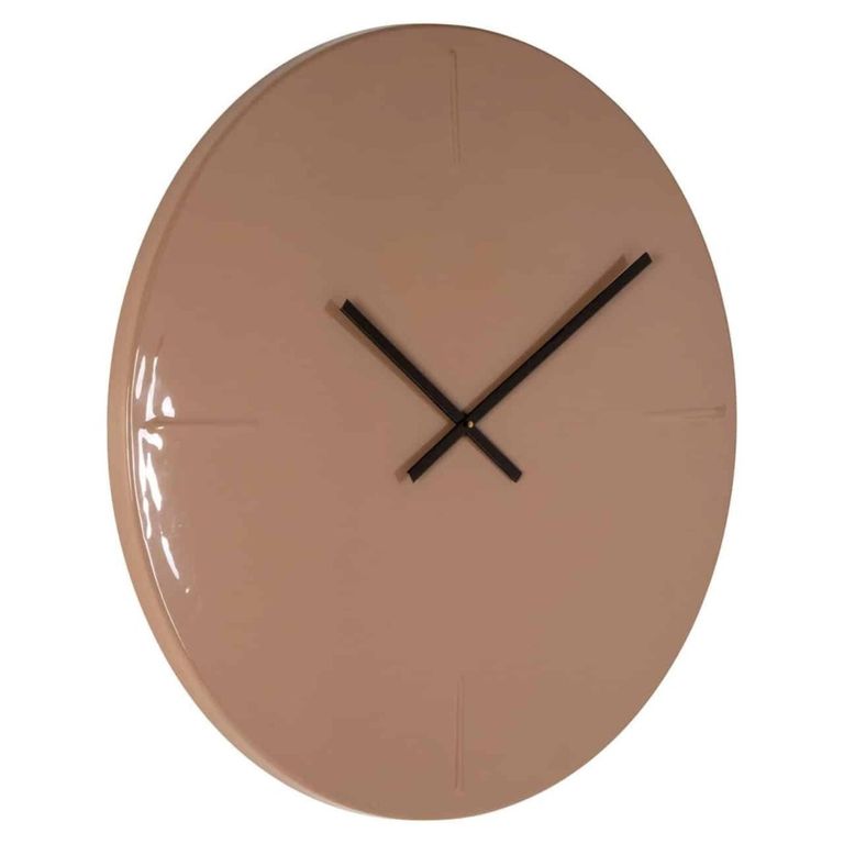 Elles Wall Clock - Round - Mocha Mousse - Metal