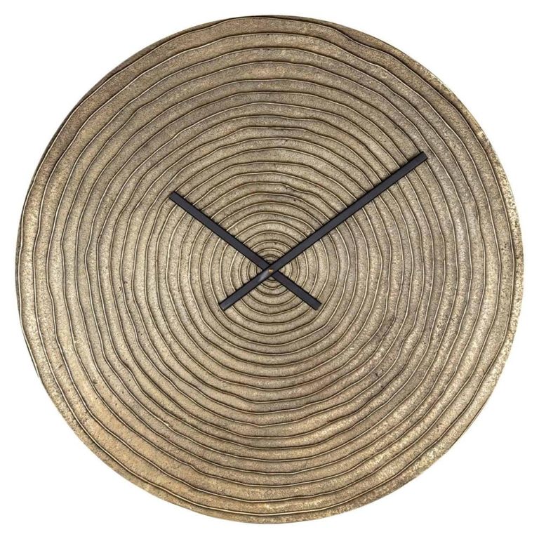 Roan Wall Clock - Round - Gold - Aluminium