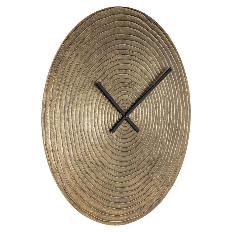 Roan Wall Clock - Round - Gold - Aluminium