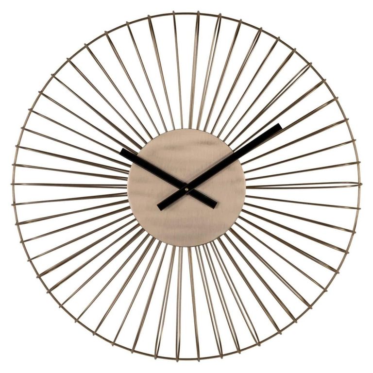Wirle Wall Clock - Round - Gold - Metal