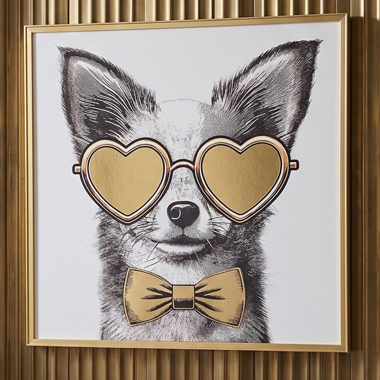 Bodhy Wall Art - Square - Black and Gold