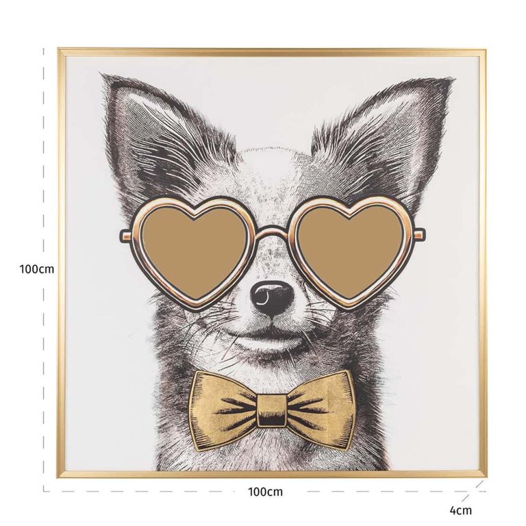 Bodhy Wall Art - Square - Black and Gold