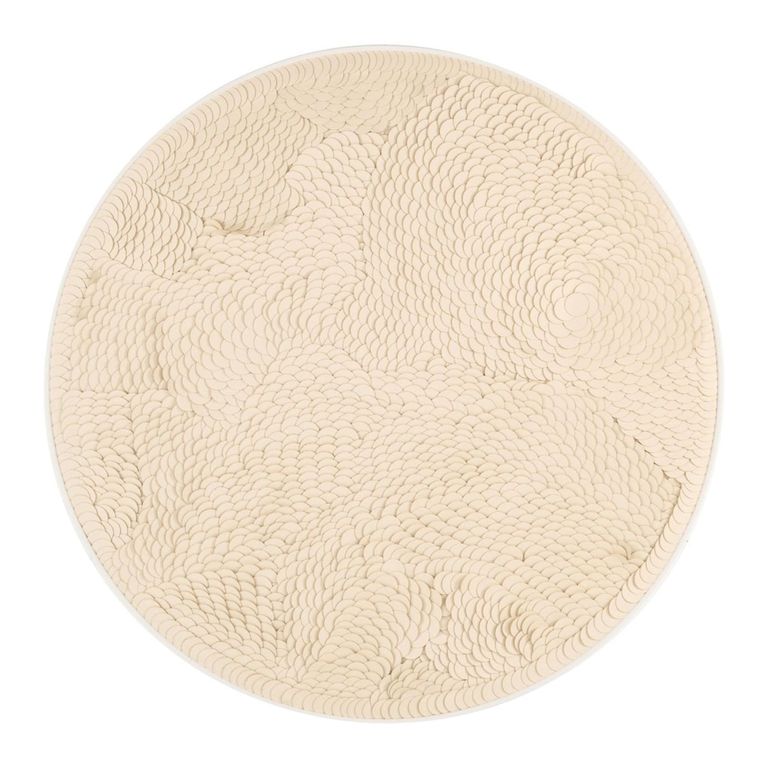 Flow Wall Art - Round - White