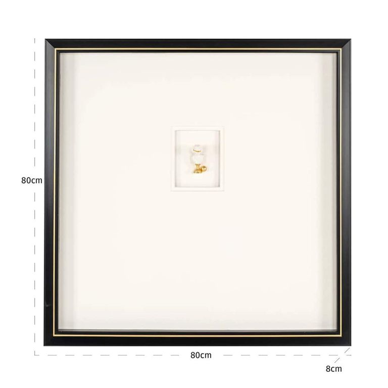 Hanna Wall Art - Square - Black and White