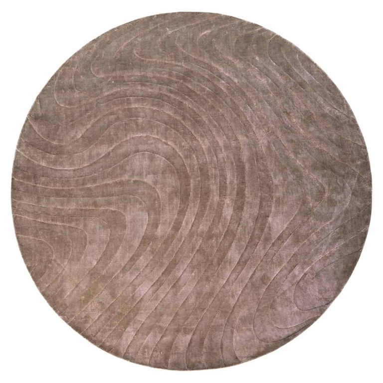 Fellion Carpet - Round - Beige - Fabric - 260cm x 260cm