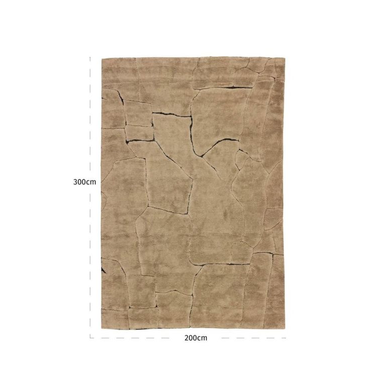 Bhawan Carpet - Brown - Fabric - 200cm x 300cm