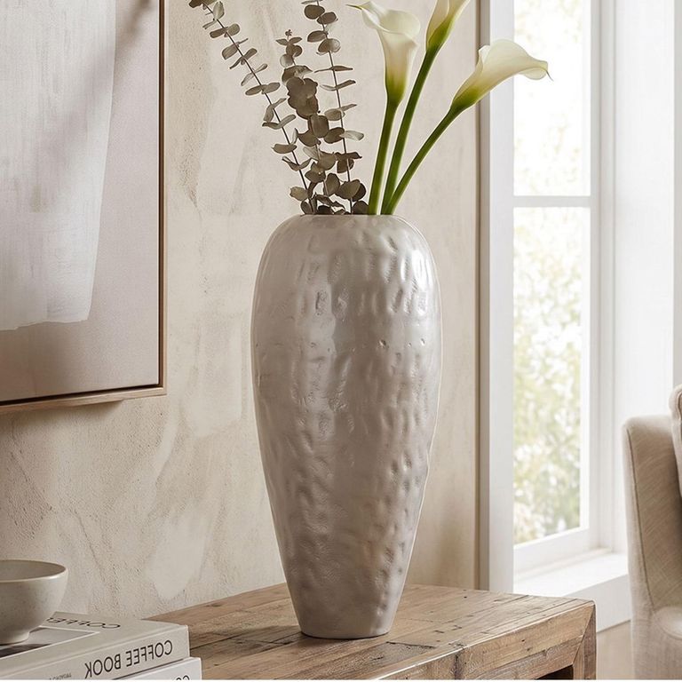 Jildou Vase - White - Aluminium