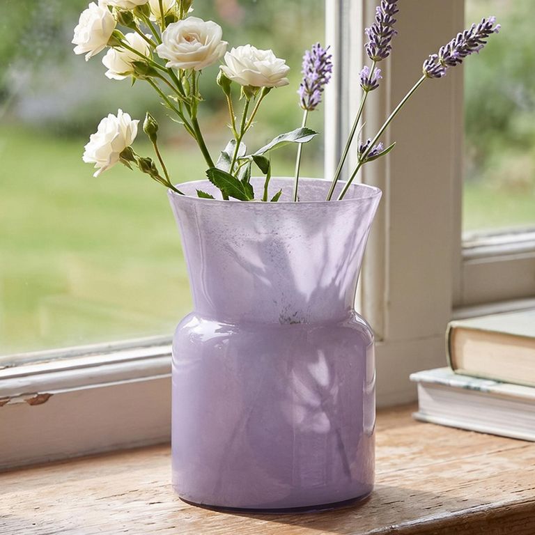 Milano Vase - Round - Purple - Glass