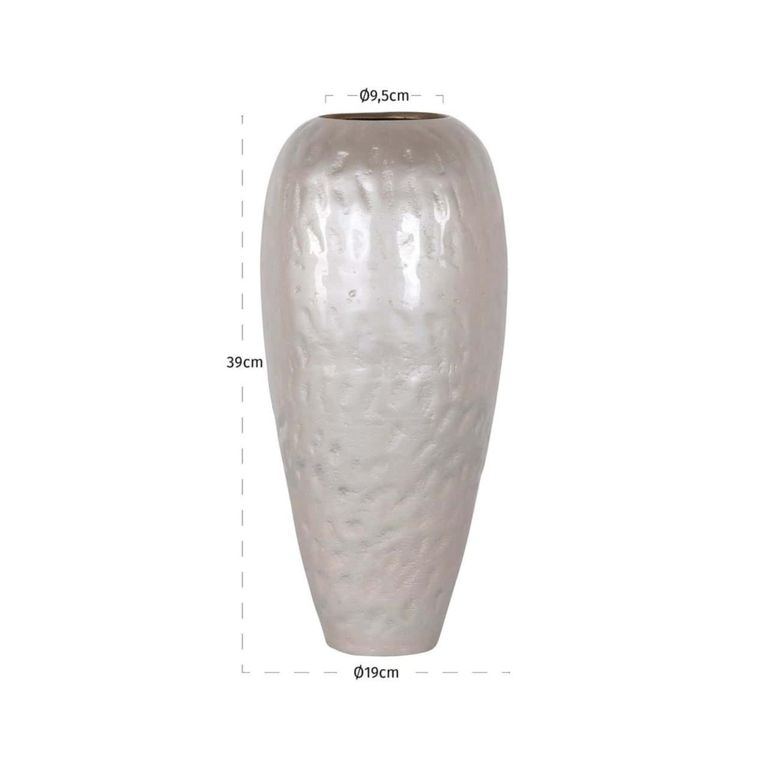 Jildou Vase - White - Aluminium
