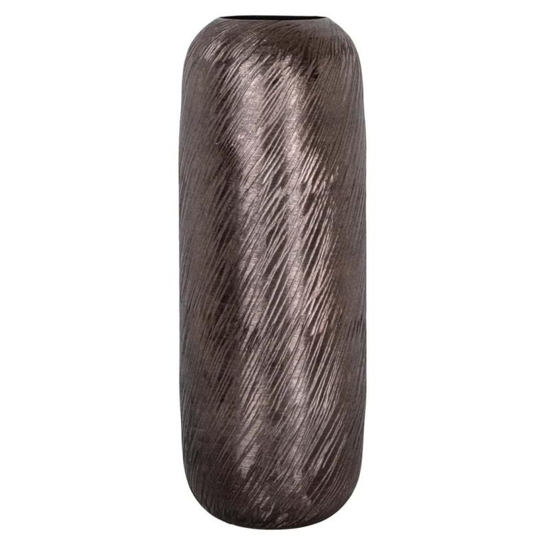Jilla Vase - Round - Smoke - Small - Aluminium