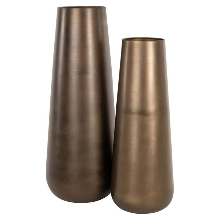 Kenza Vase - Antique Brass - Large - Aluminium