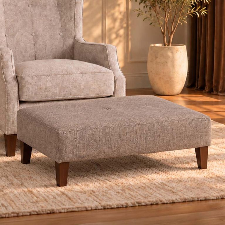 Throne Fabric Footstool - Colours Available