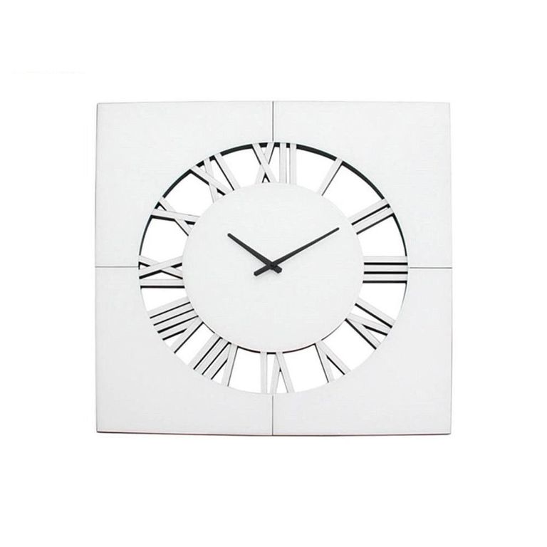 Clearance - Wall Clock - Square - Chrome Mirrored - FSS17562
