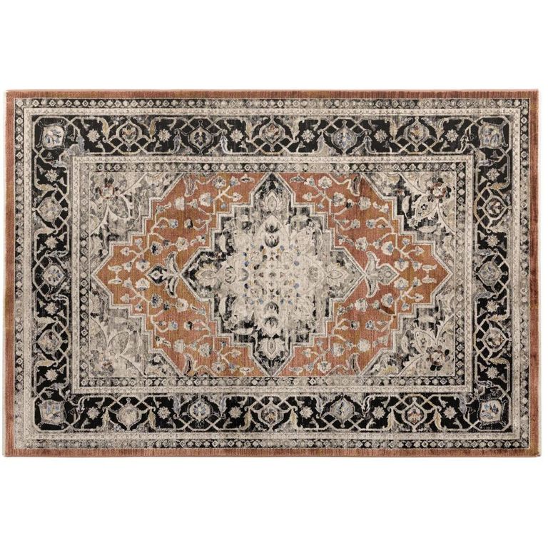 Sovereign Terracotta Orange Medallion Rug - Sizes Available