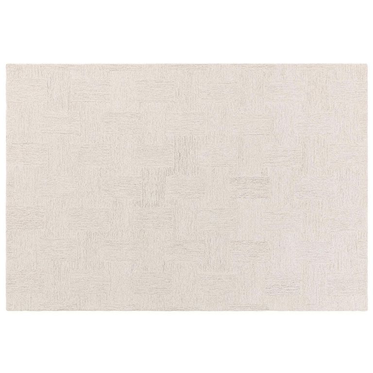 Theodore Hatch White Rug - Sizes Available