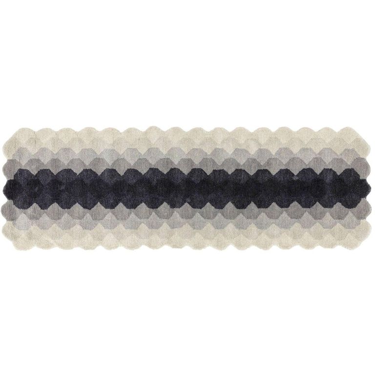 Hive Charcoal Runner - 66cm x 200cm