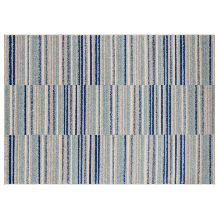 Muse Blue Stripe MU05 Rug - Sizes Available