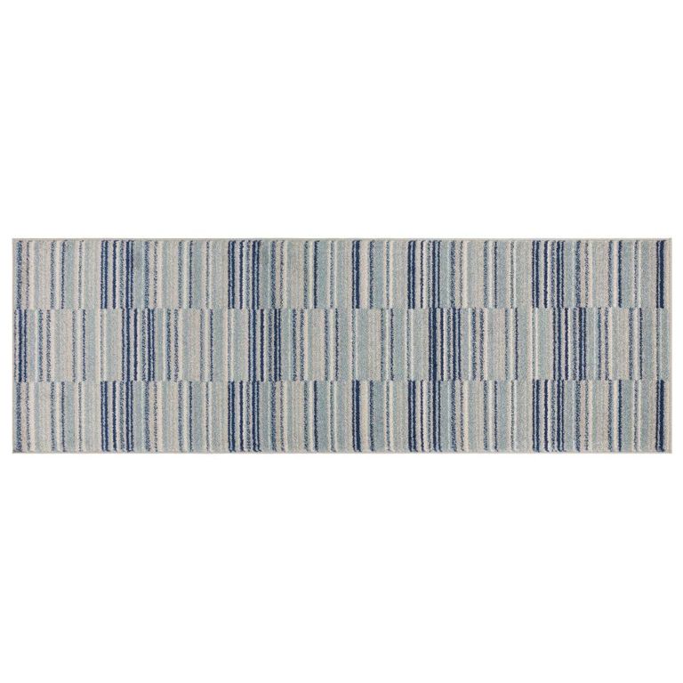 Muse Blue Stripe MU05 Runner - 80cm x 150cm