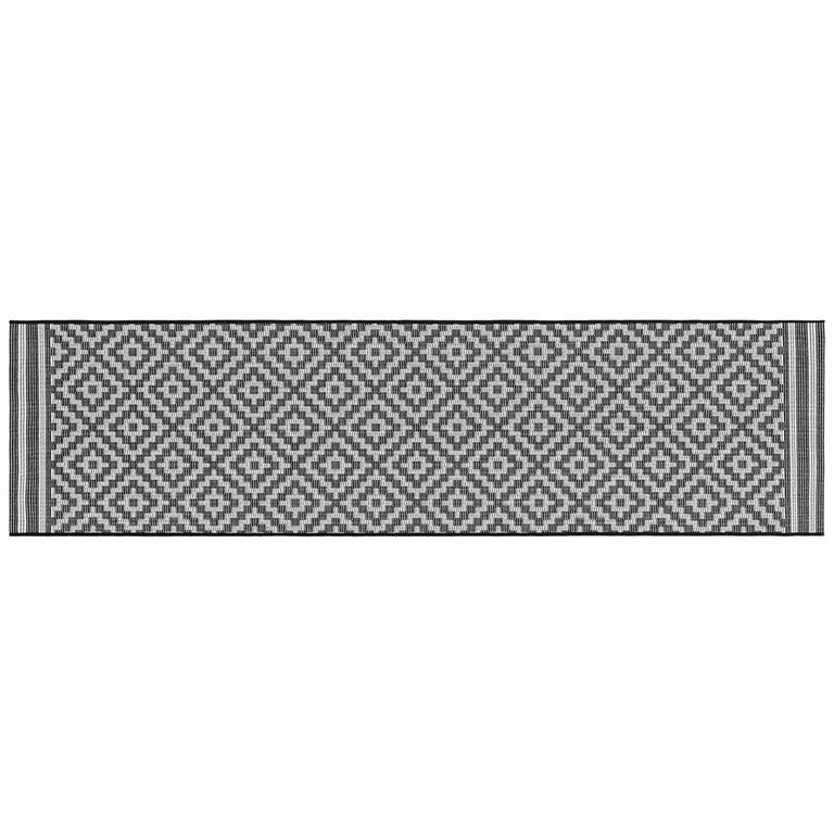 Patio Diamond Monochrome PAT12 Runner - 80cm x 150cm