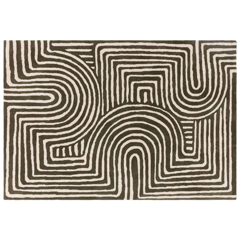 Reef Curve Forest Green RF30 Rug - Sizes Available