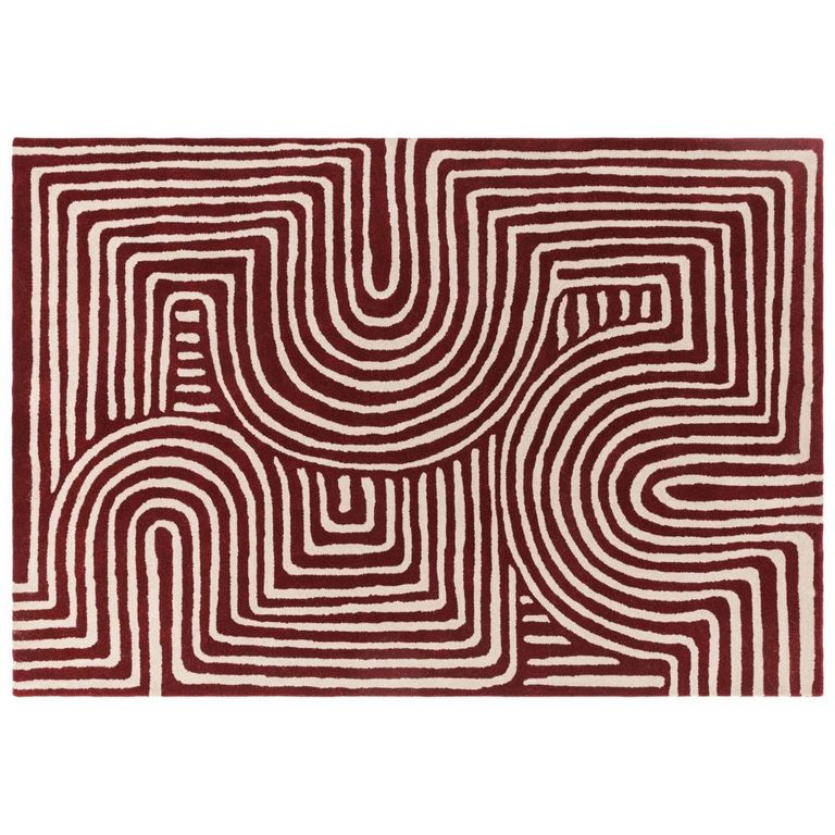 Reef Curve Plum Purple RF29 Rug - Sizes Available