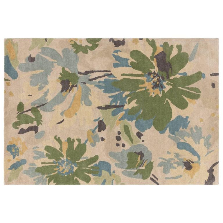 Reef Floral Green RF11 Rug - Sizes Available